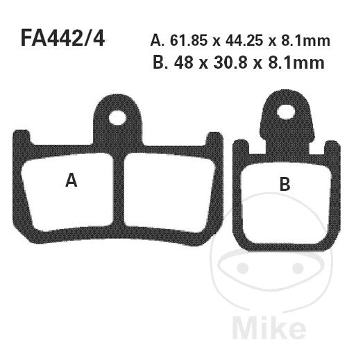 FA442/4 HH EBC Double-H Sintered Brake Pads