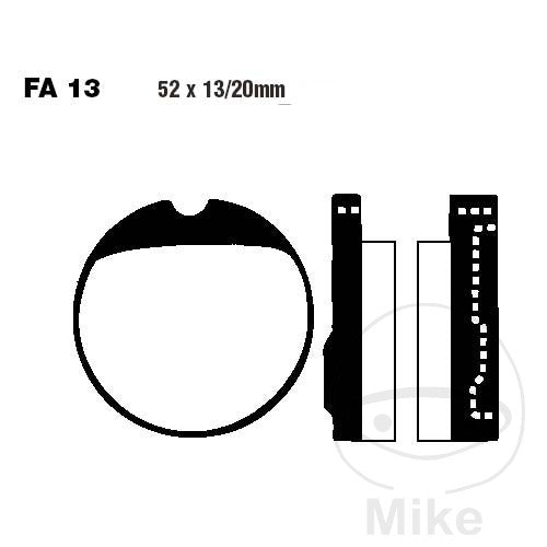 FA013 EBC Standard Organic Brake Pads