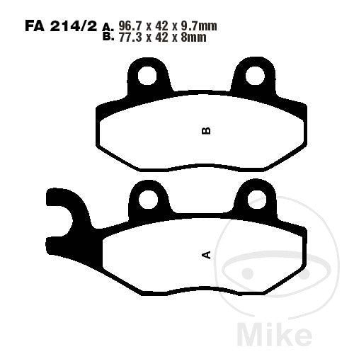 FA214/2 HH EBC Double-H Sintered Brake Pads