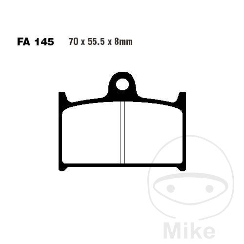 FA145 EBC Standard Organic Brake Pads