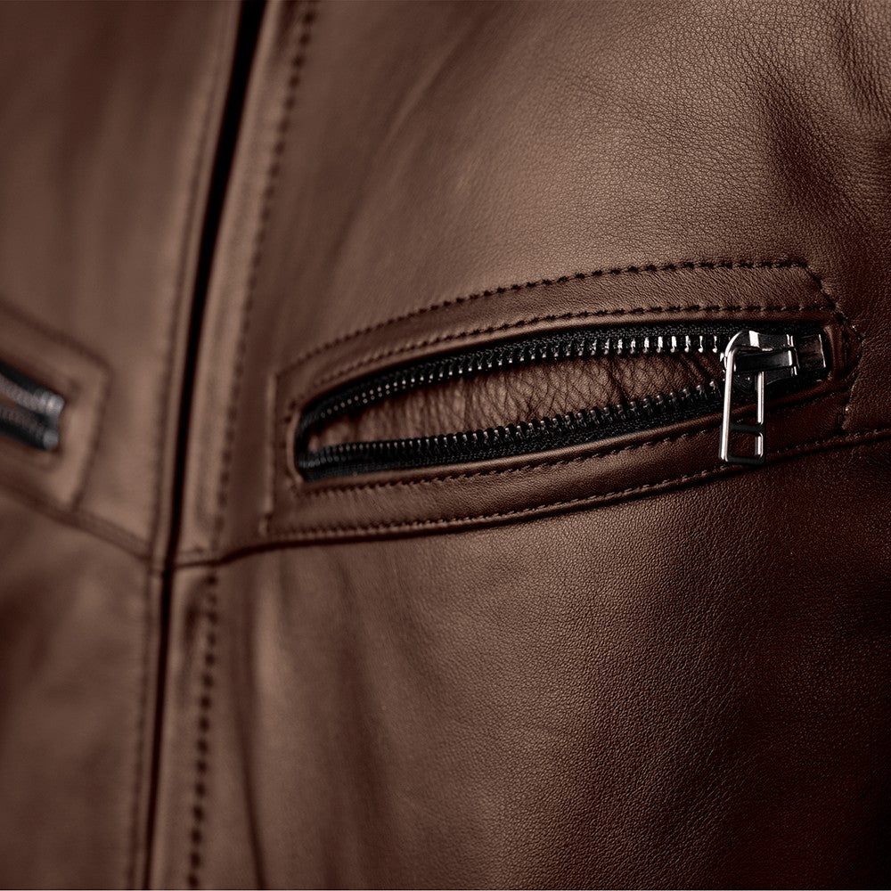 RST Roadster 3 Leather Jacket Brown