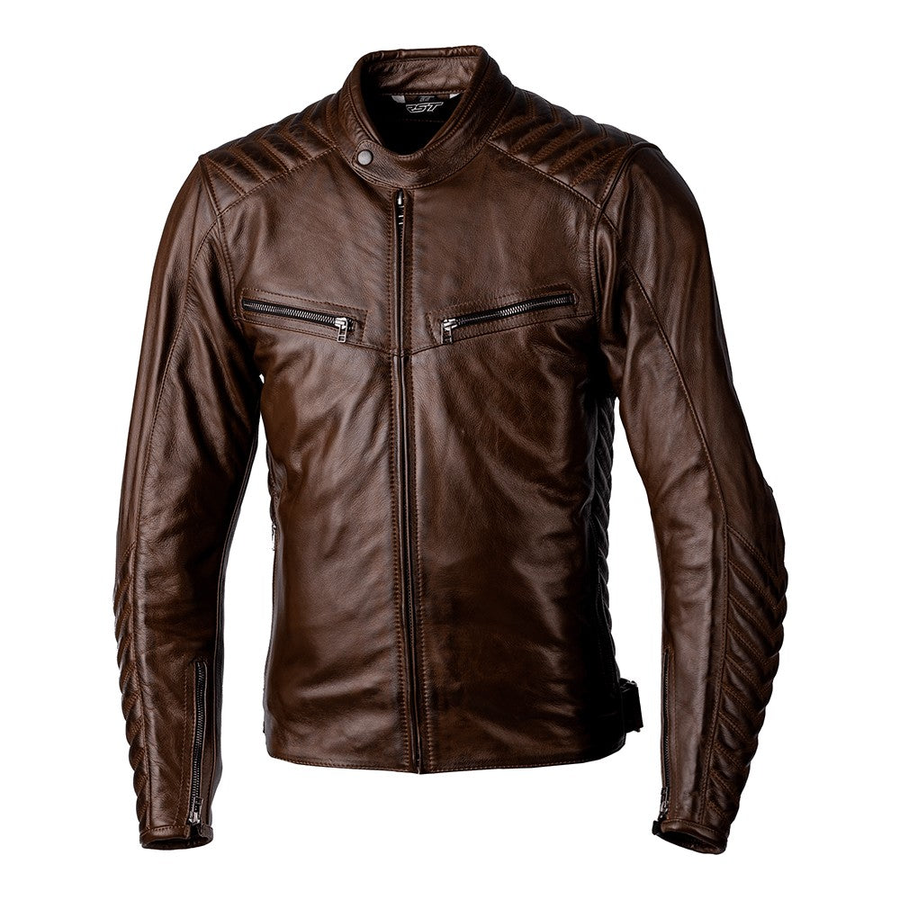 RST Roadster 3 Leather Jacket Brown