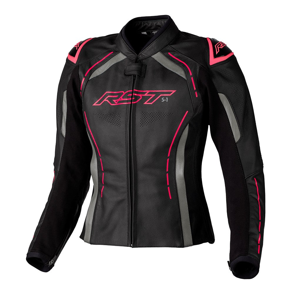 RST S1 Ladies Leather Jacket Pink