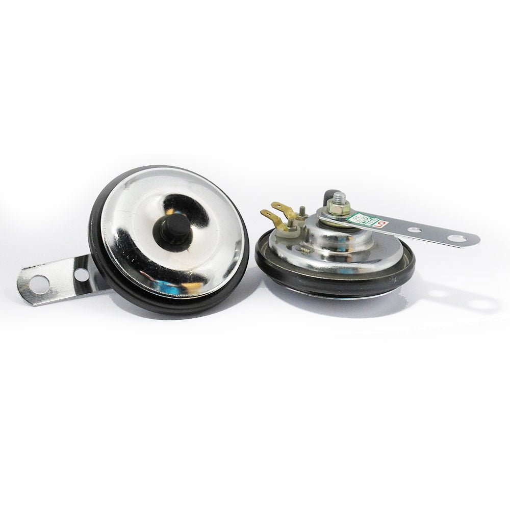 Horn 12v Chrome/Black O.D 75mm