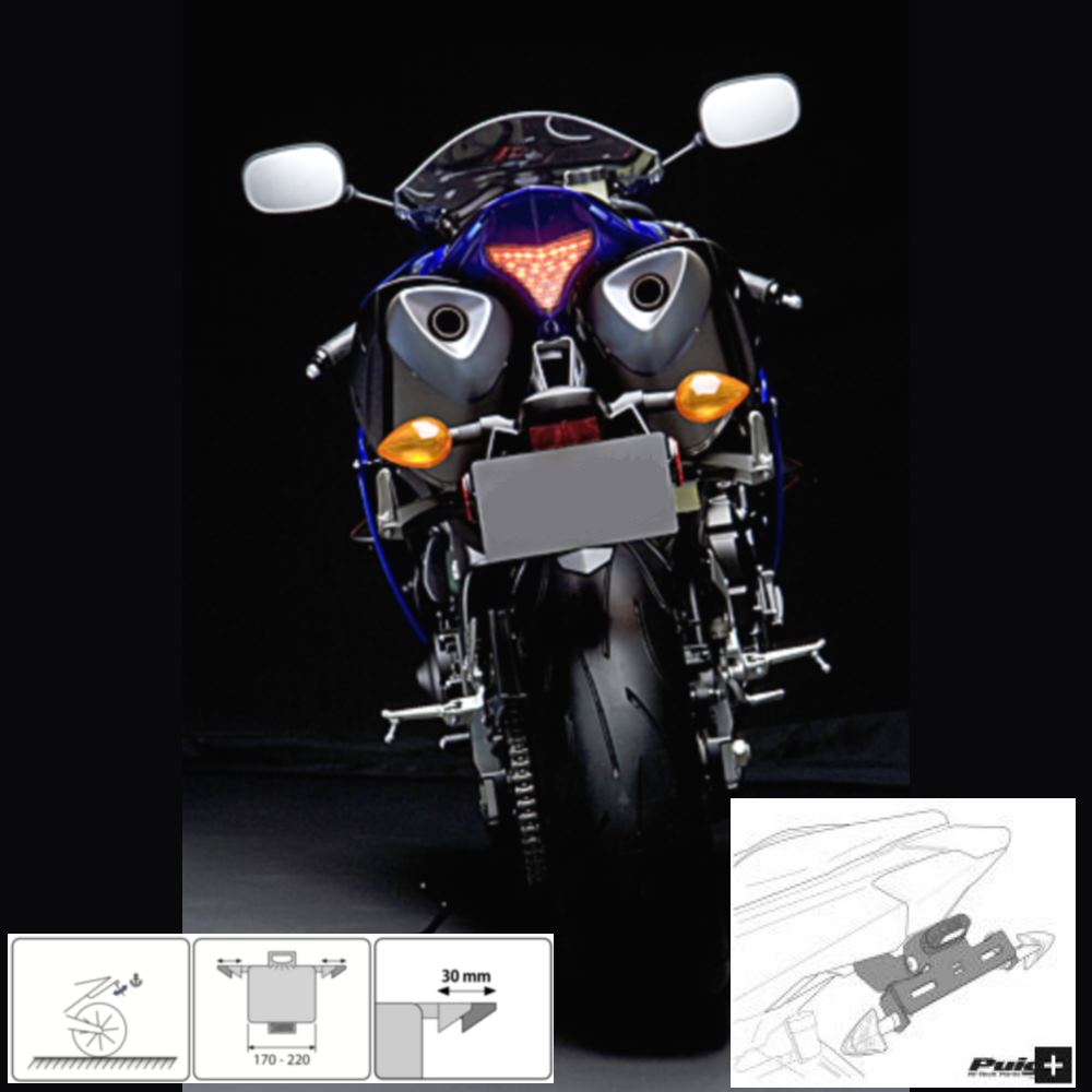 Yamaha YZF-R1 15-21 Puig Tail Tidy Black