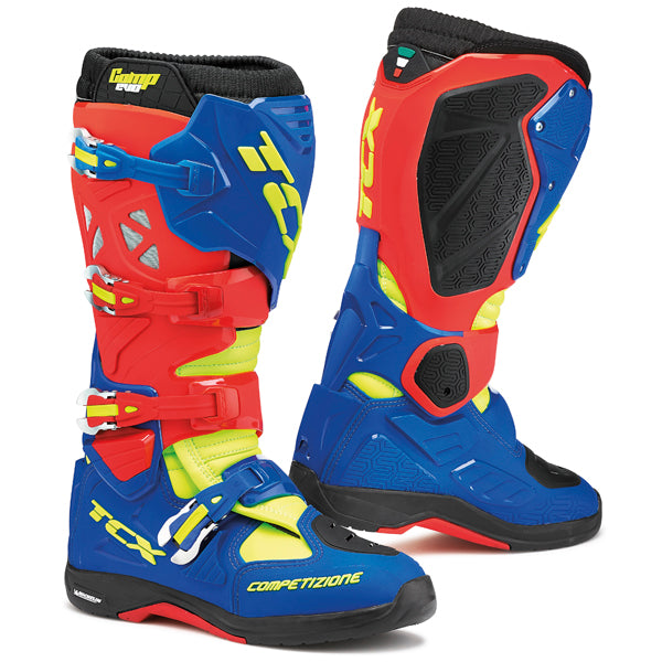 TCX Comp Evo 2 Michelin Boots Red/Blue/Yellow