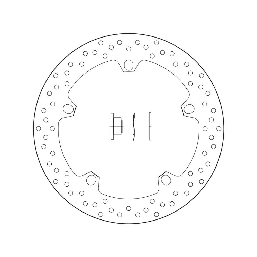 168B407D6 Brembo Fixed Front Brake Disc
