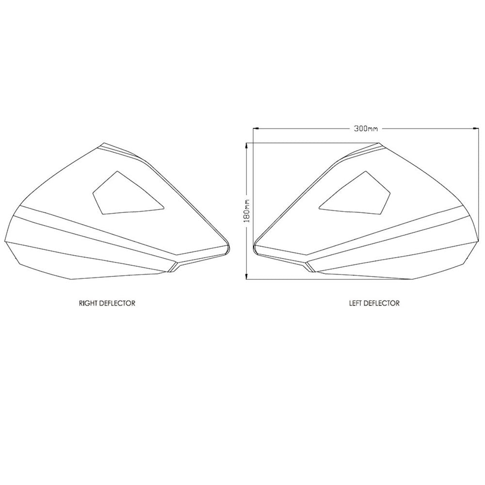 BMW R1200GS 13-18 Puig Upper Deflectors Clear