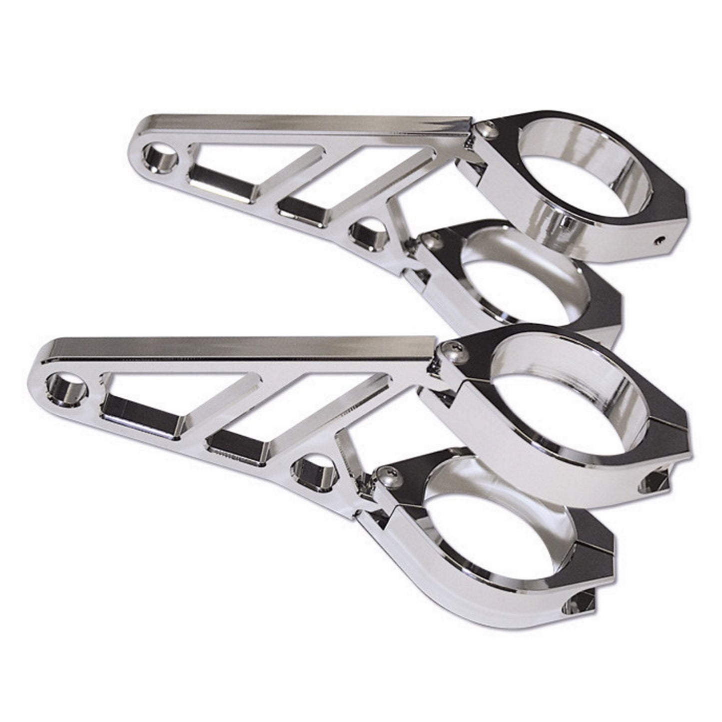 Highsider Headlight Brackets 35-37mm Chrome