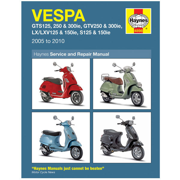 4898 Vespa GTS125/250 Haynes Manual