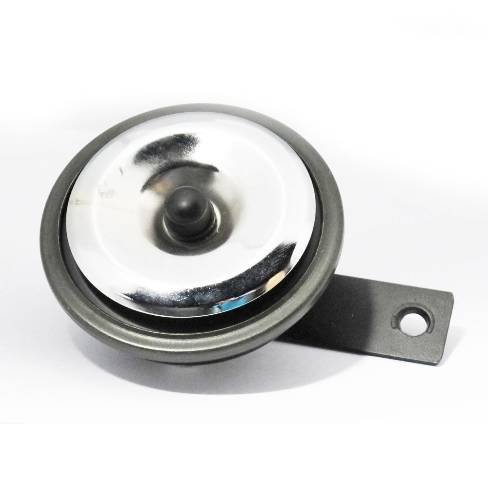 Horn 12v Chrome/Black O.D 90mm