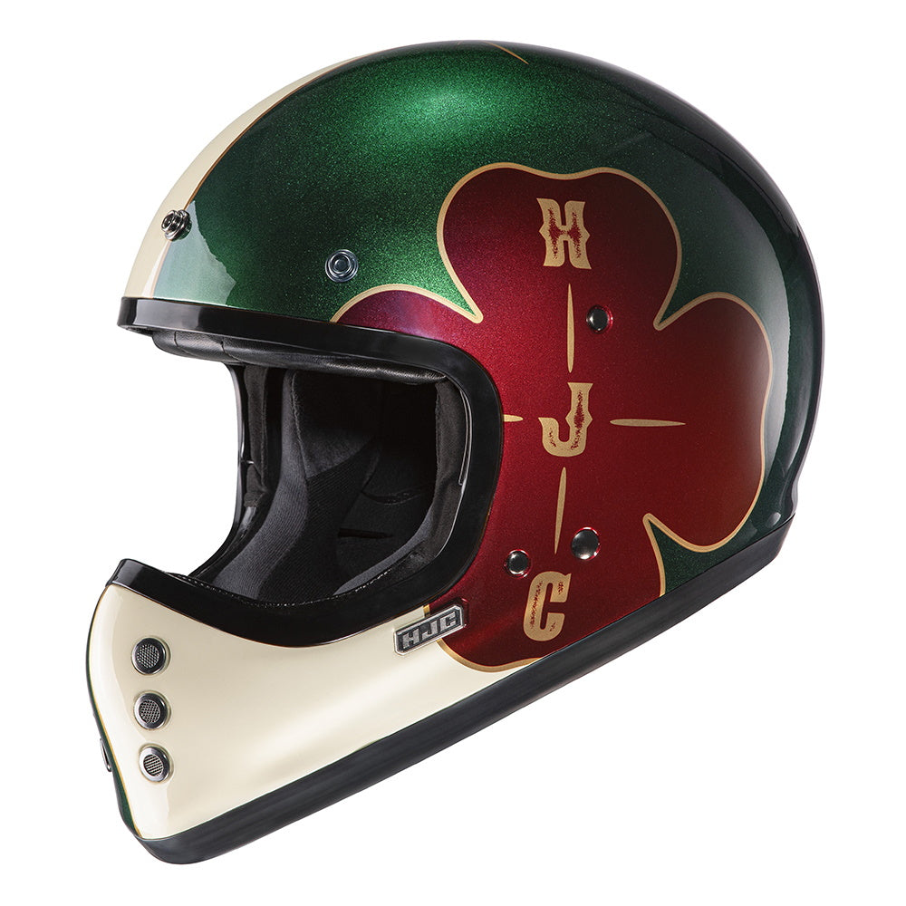HJC V60 Ofera MC4HSF Green Full Face Helmet