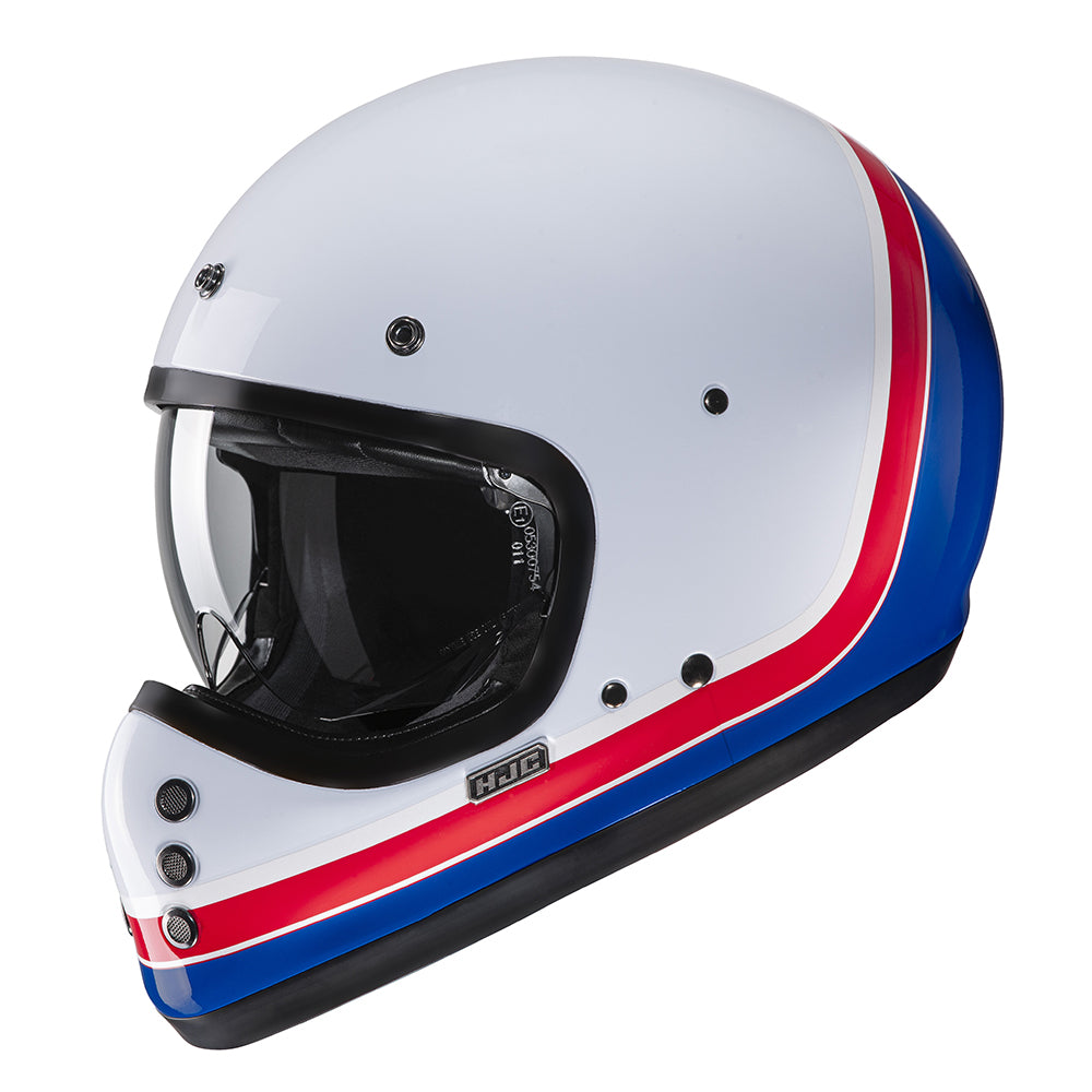 HJC V60 Scoby MC21 White Red Blue Full Face Helmet