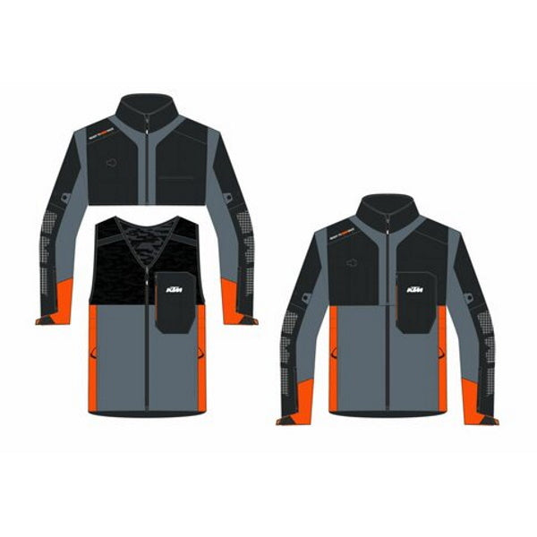 KTM Racetech Jacket Black Grey Orange
