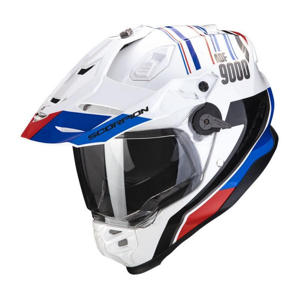 Scorpion ADF-9000 Desert White/Blue/Red XS