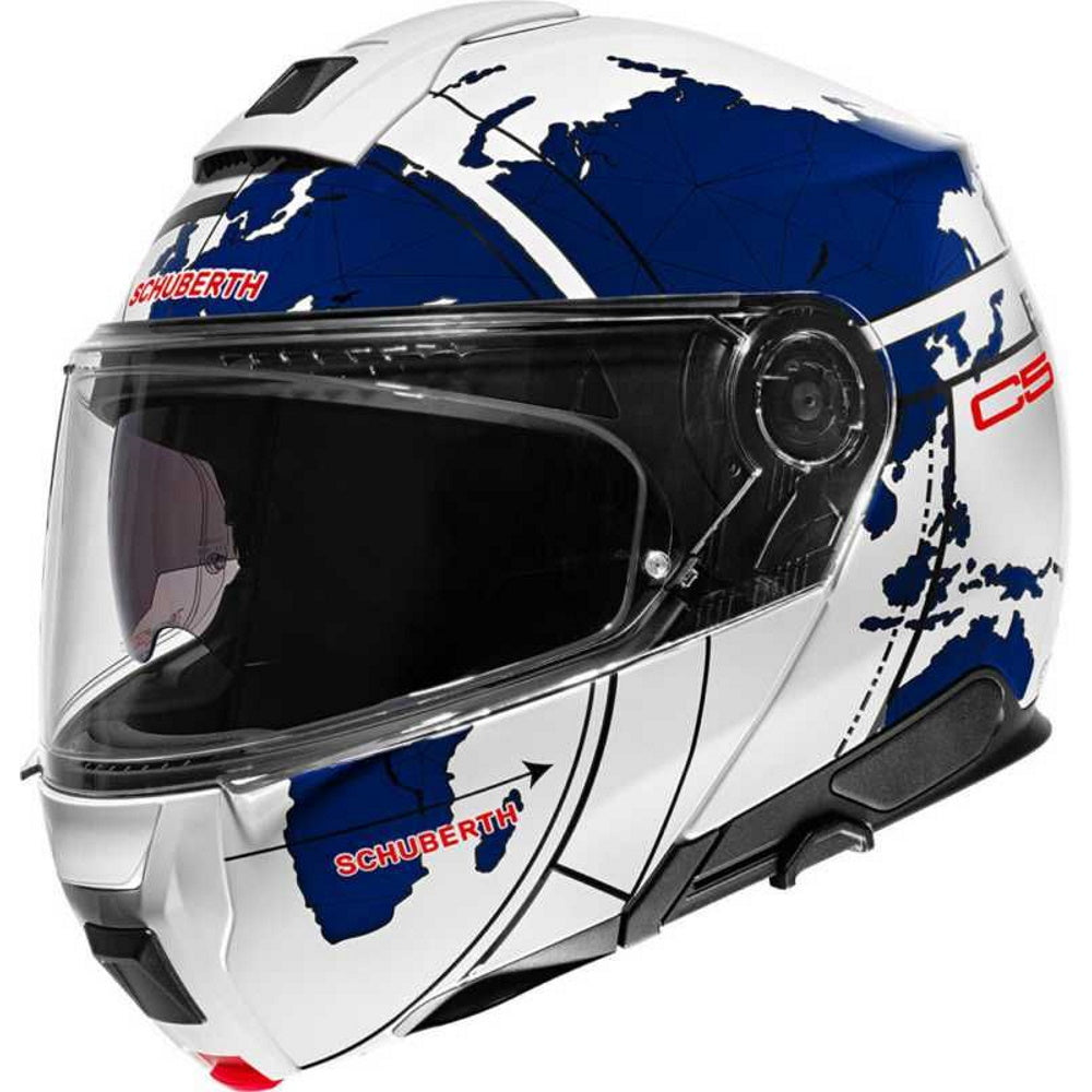 Schuberth C5 Flip Front Helmet Globe Blue