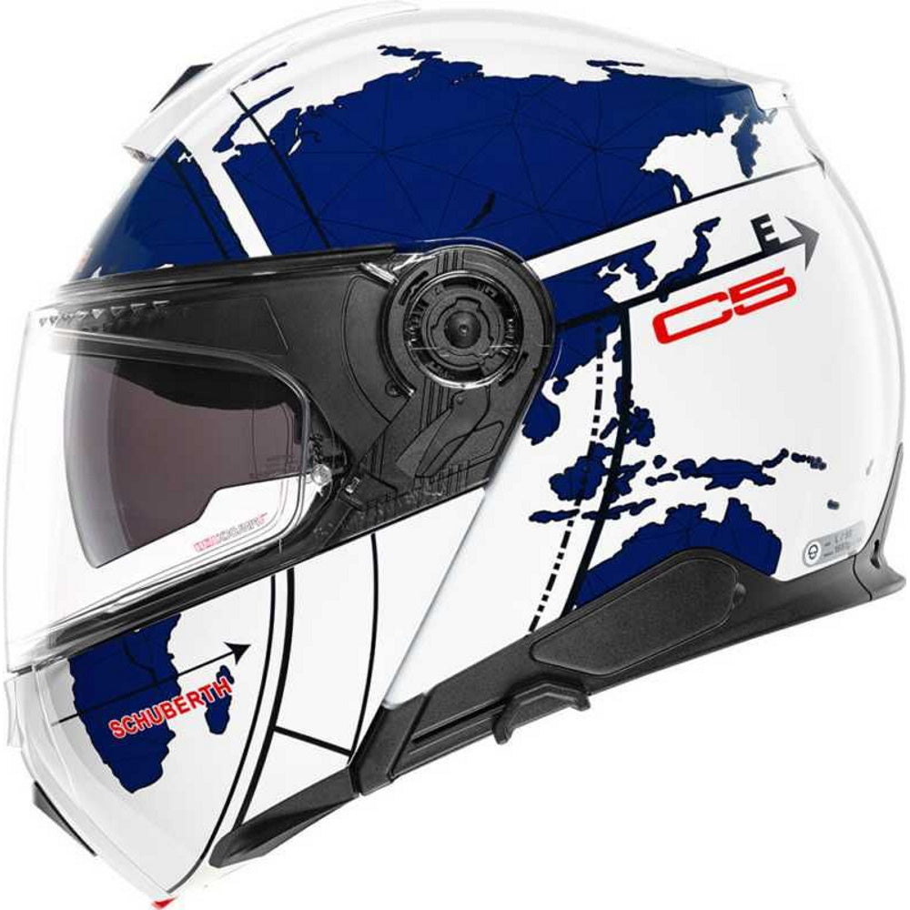 Schuberth C5 Flip Front Helmet Globe Blue