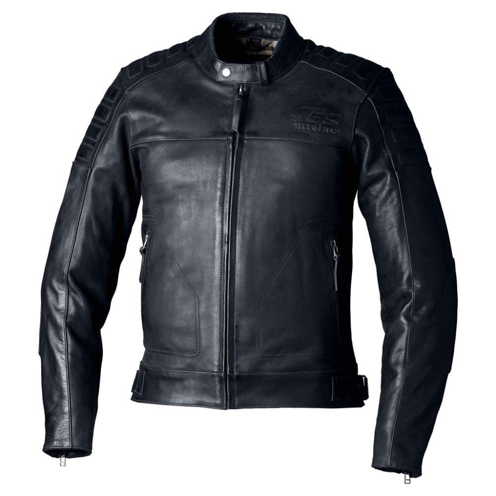 RST IOM TT Brandish 2 CE Mens Leather Jacket Black