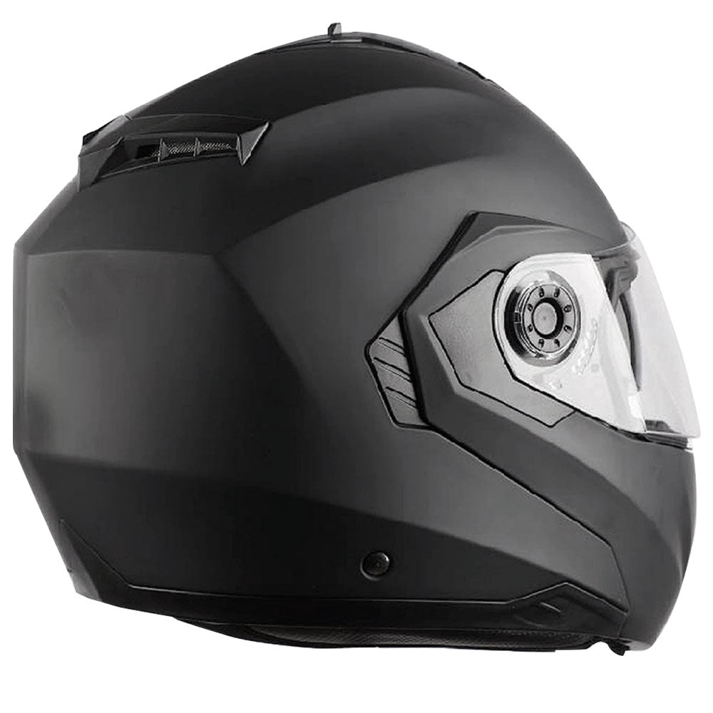 Pro You Flip Up Front Crash Helmet Matt Black