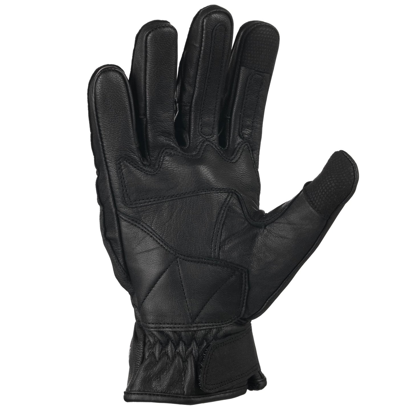 Bike It Amp Mens Leather Glove Black