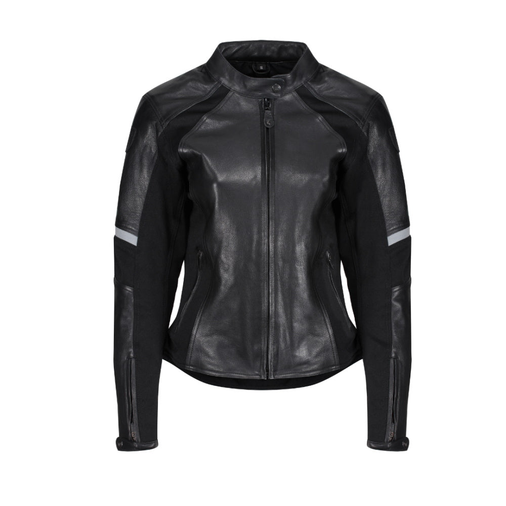 MotoGirl Fiona Black Ladies Leather Jacket