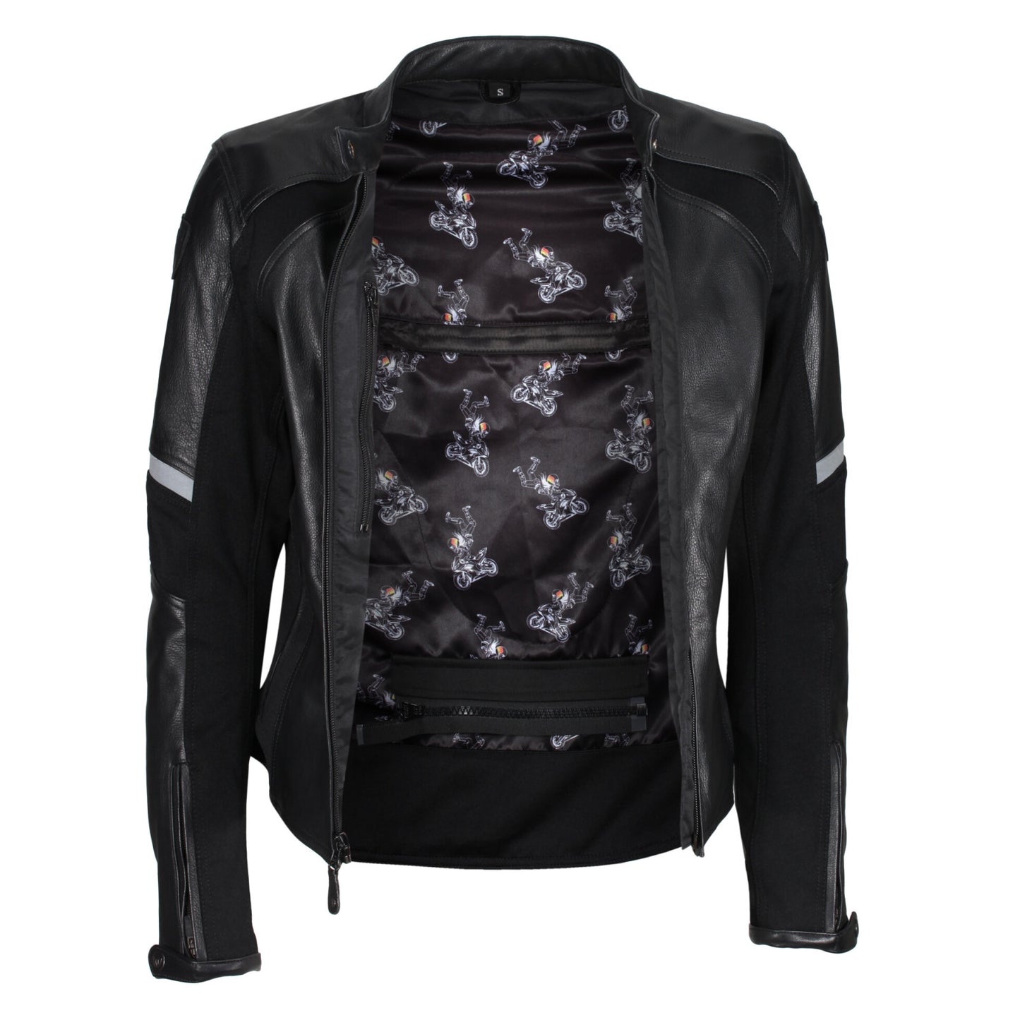 MotoGirl Fiona Black Ladies Leather Jacket
