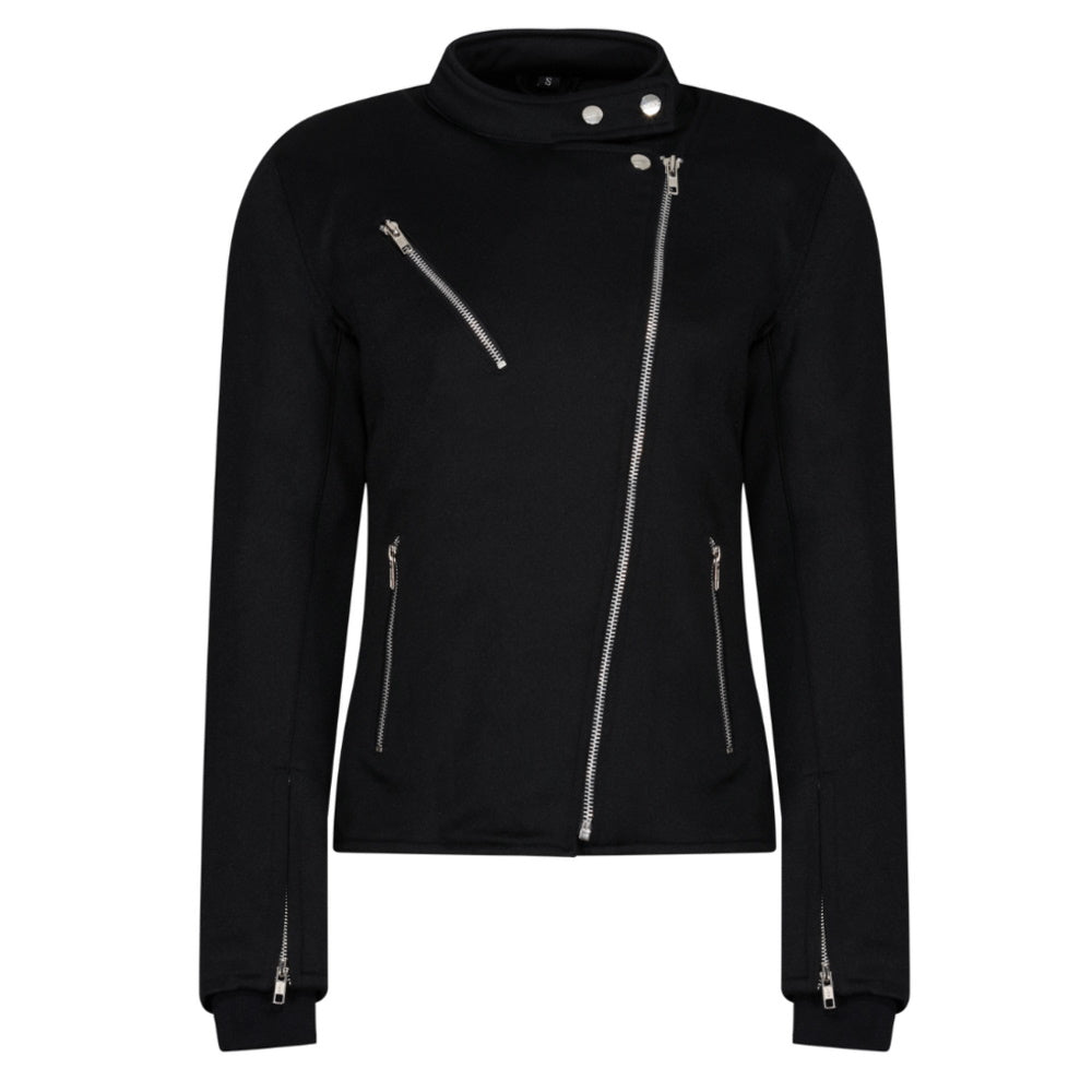 MotoGirl Sherrie Black Textile Jacket