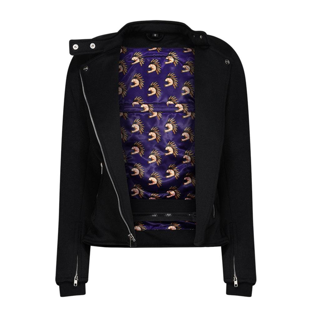 MotoGirl Sherrie Black Textile Jacket
