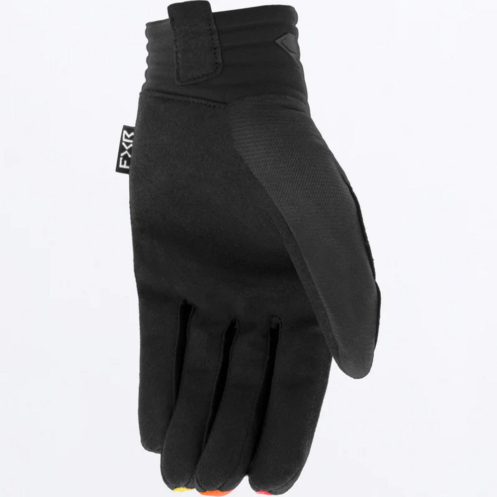 FXR Prime Motocross Glove Black Red Orange