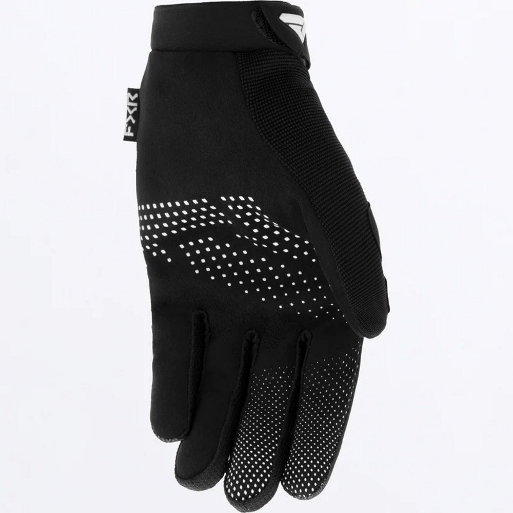 FXR Kids Reflex Motocross Glove Black White