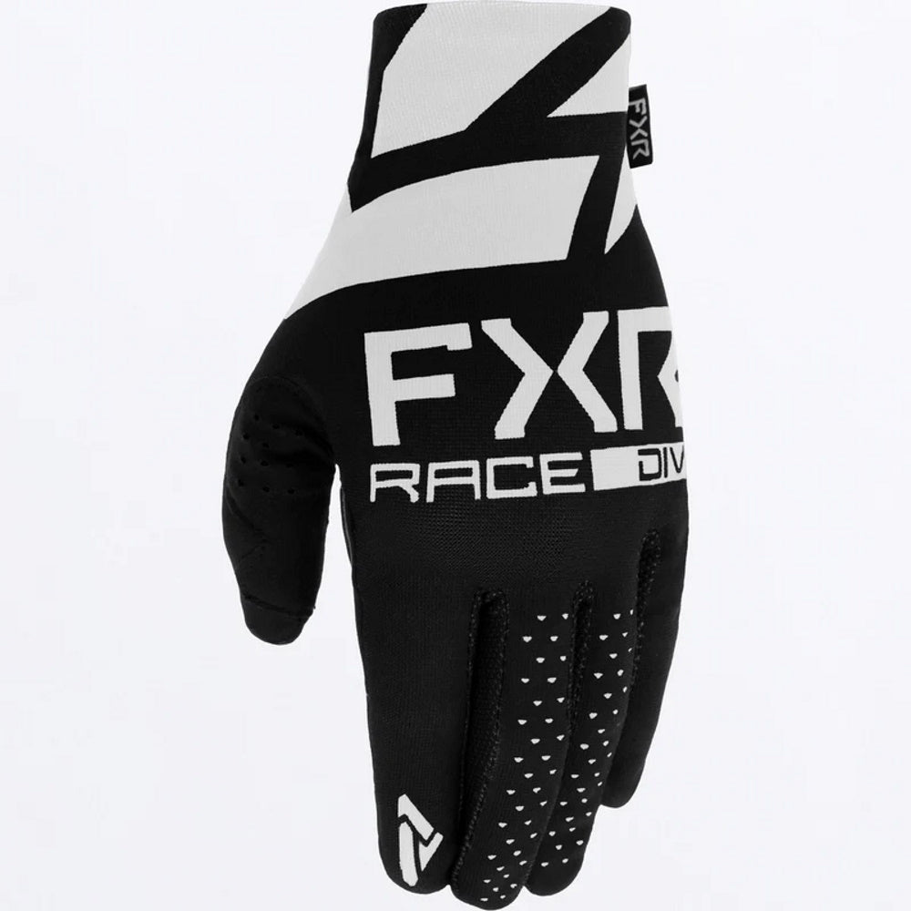 FXR Youth Pro Fit Lite Motocross Glove Black White