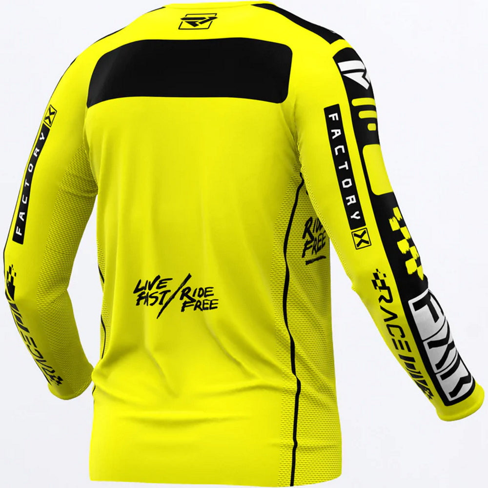 FXR Podium Gladiator Motocross Jersey 24 Yellow Black