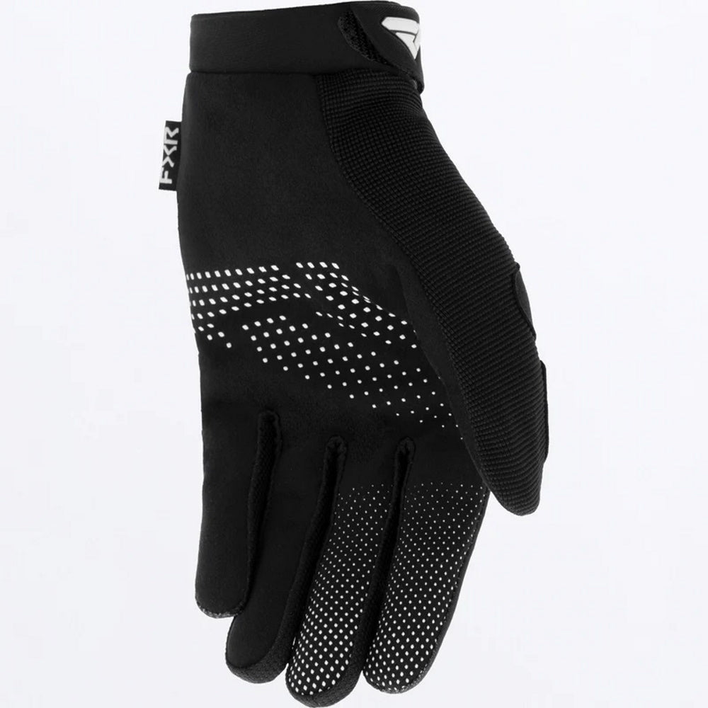 FXR Reflex Motocross Glove Black White