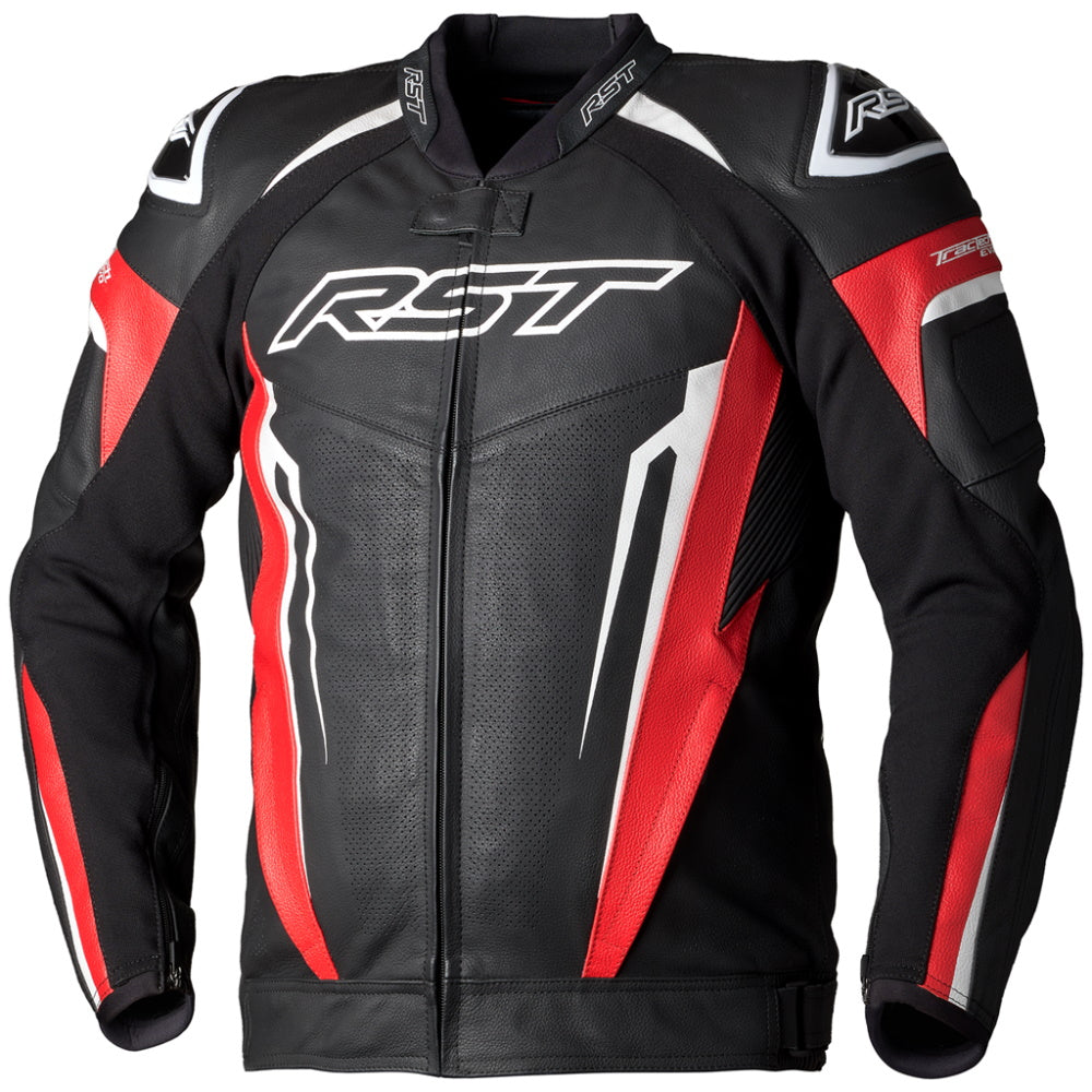 RST Tractech Evo 5 Leather Jacket Black Red