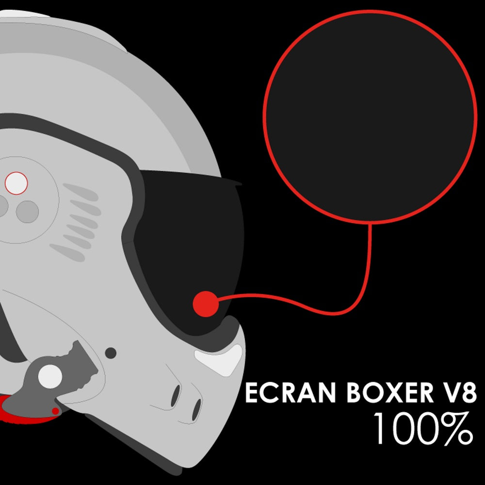 Roof Boxer V8 Visor Black