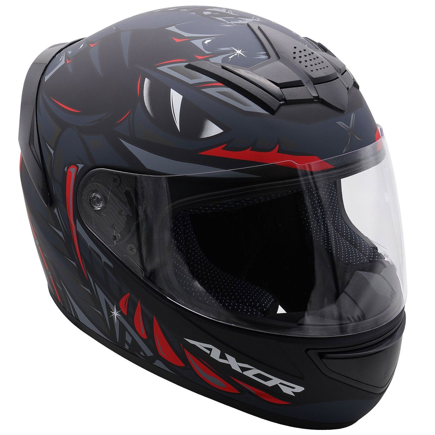 Axor Rage Python Black / Red Full Face Helmet
