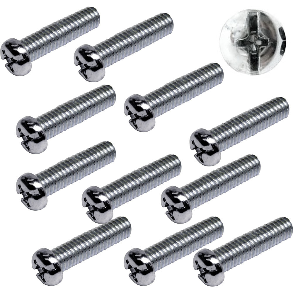 Pack of 20 6x20mm Combo Phillips Screws 1.00mm Pitch