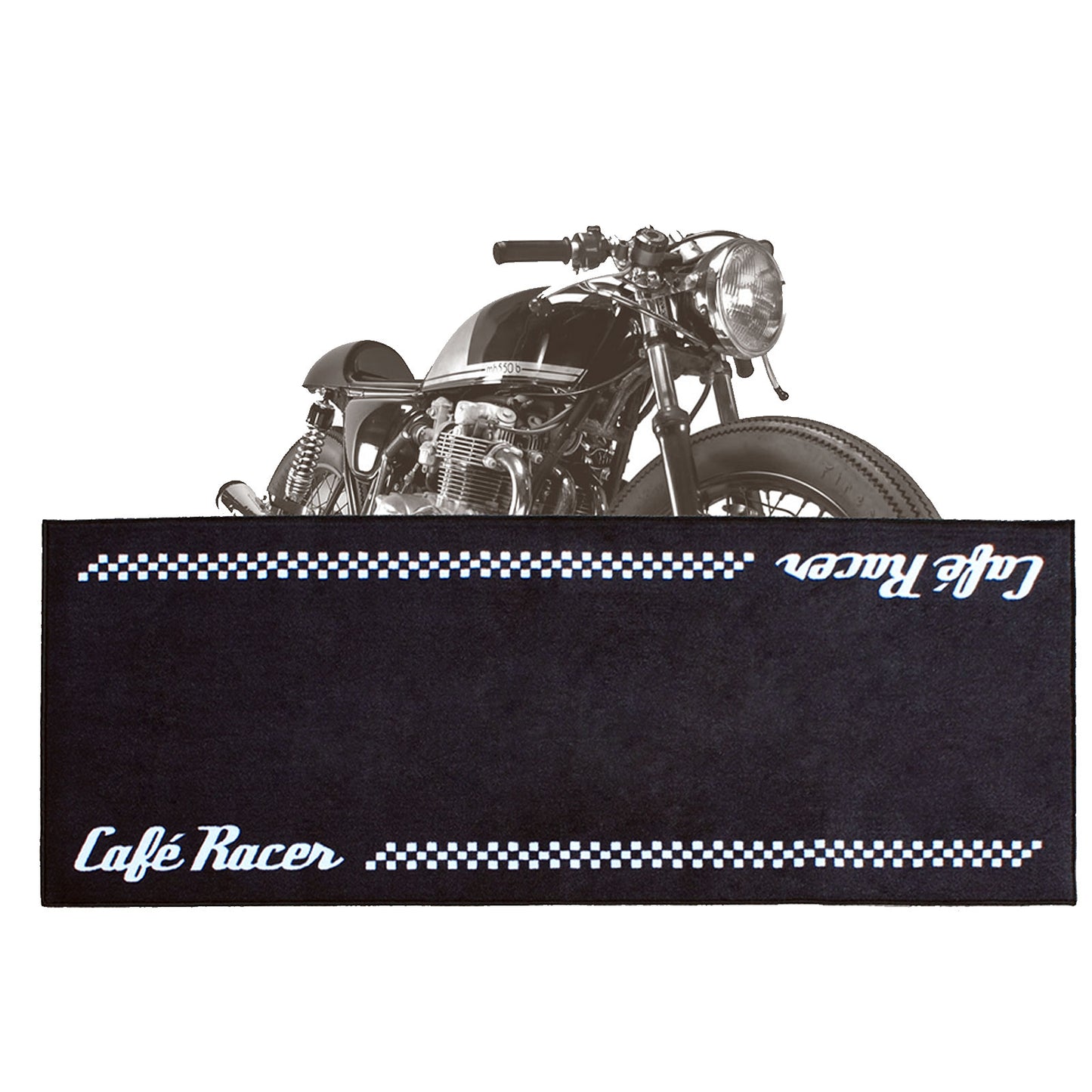 Biketrek Cafe Racer Garage Mat 190cmx80cm