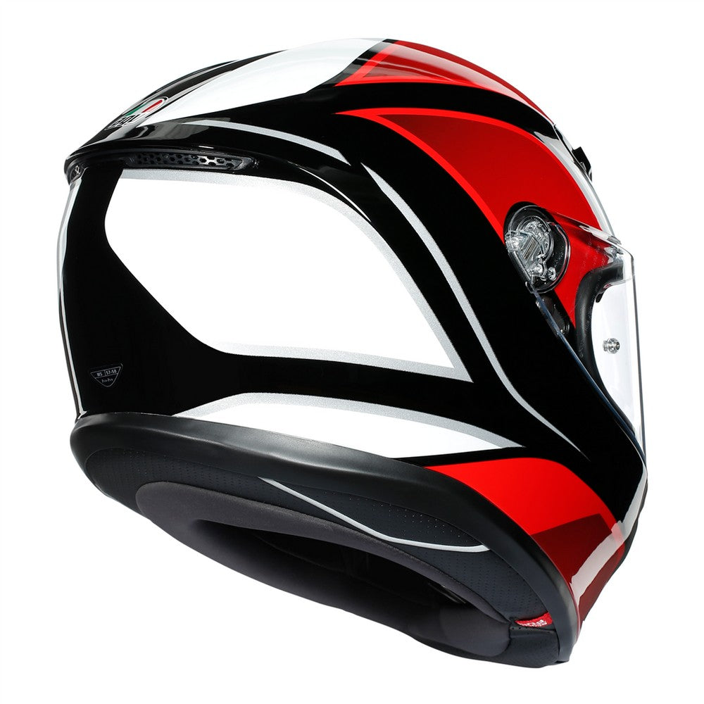 AGV K6 Hyphen Black Red White Full Face Helmet