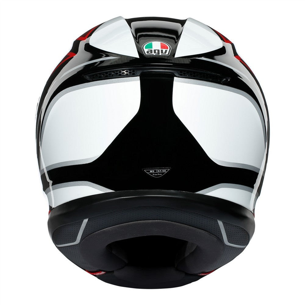 AGV K6 Hyphen Black Red White Full Face Helmet