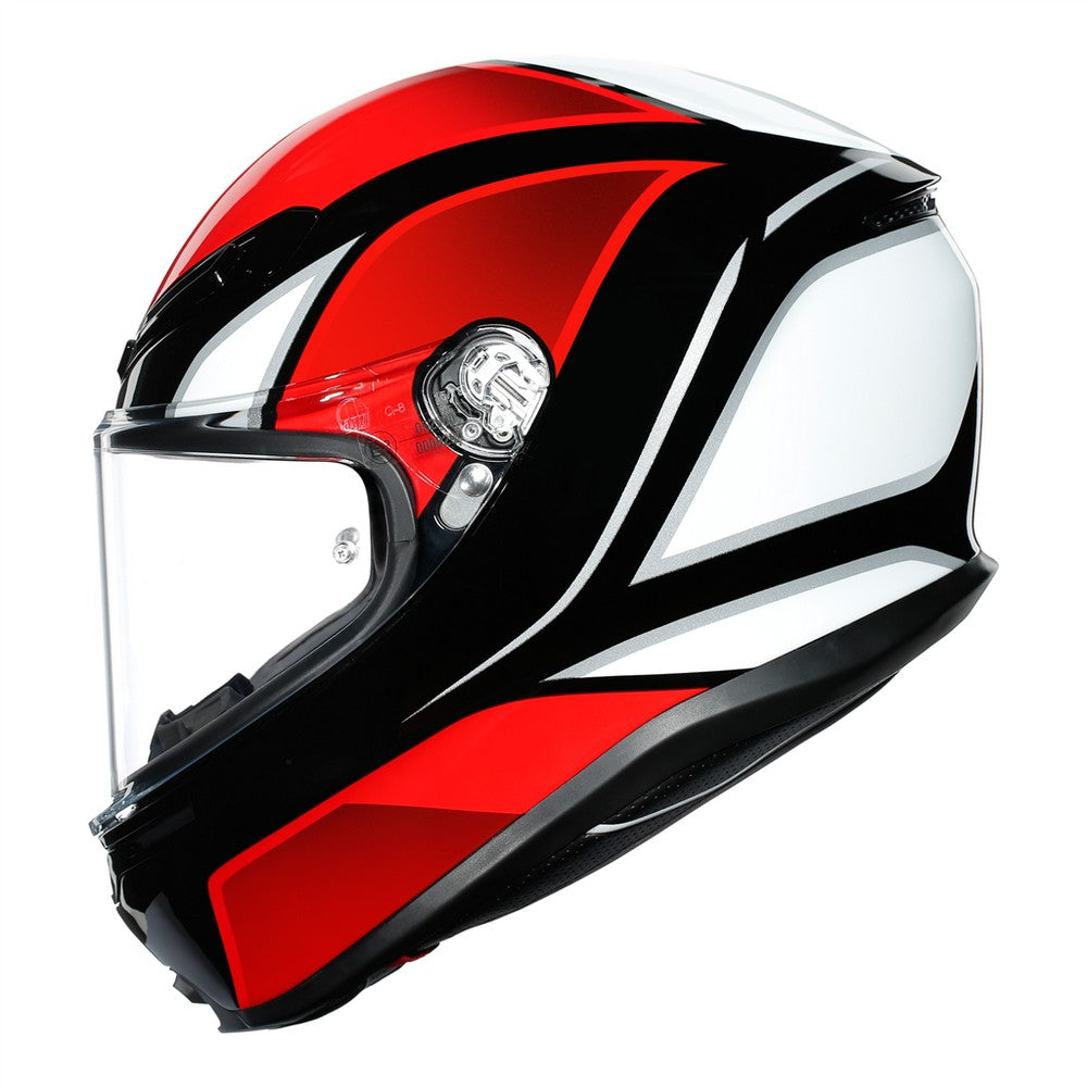 AGV K6 Hyphen Black Red White Full Face Helmet