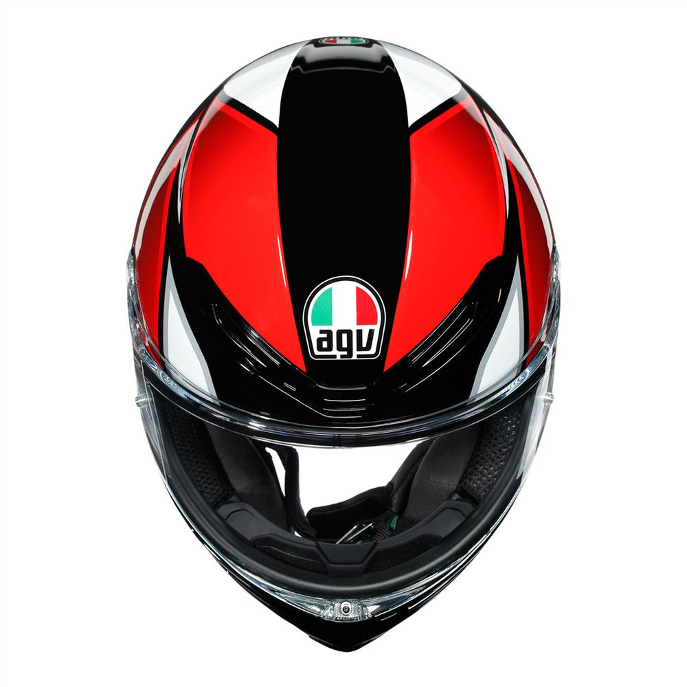 AGV K6 Hyphen Black Red White Full Face Helmet