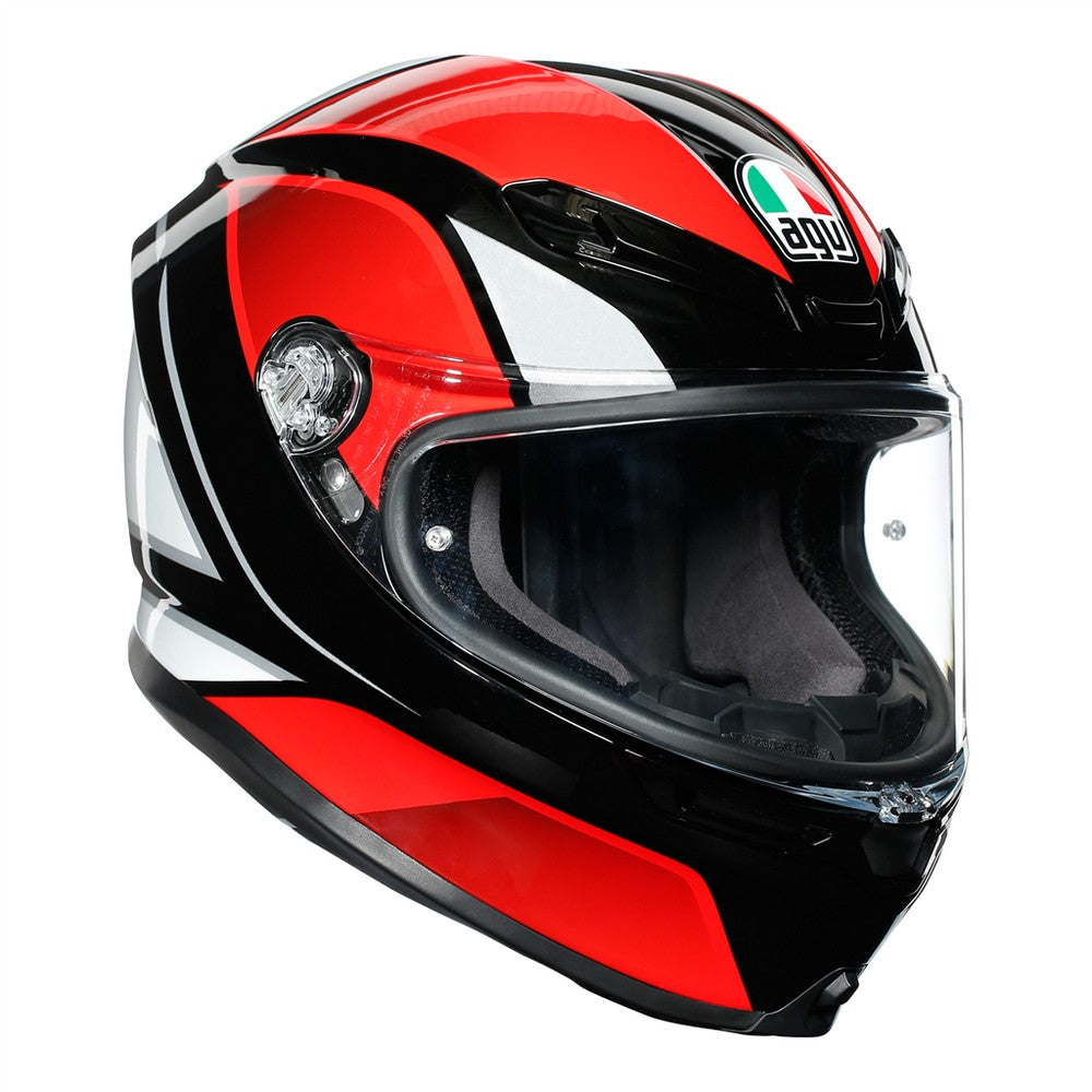 AGV K6 Hyphen Black Red White Full Face Helmet