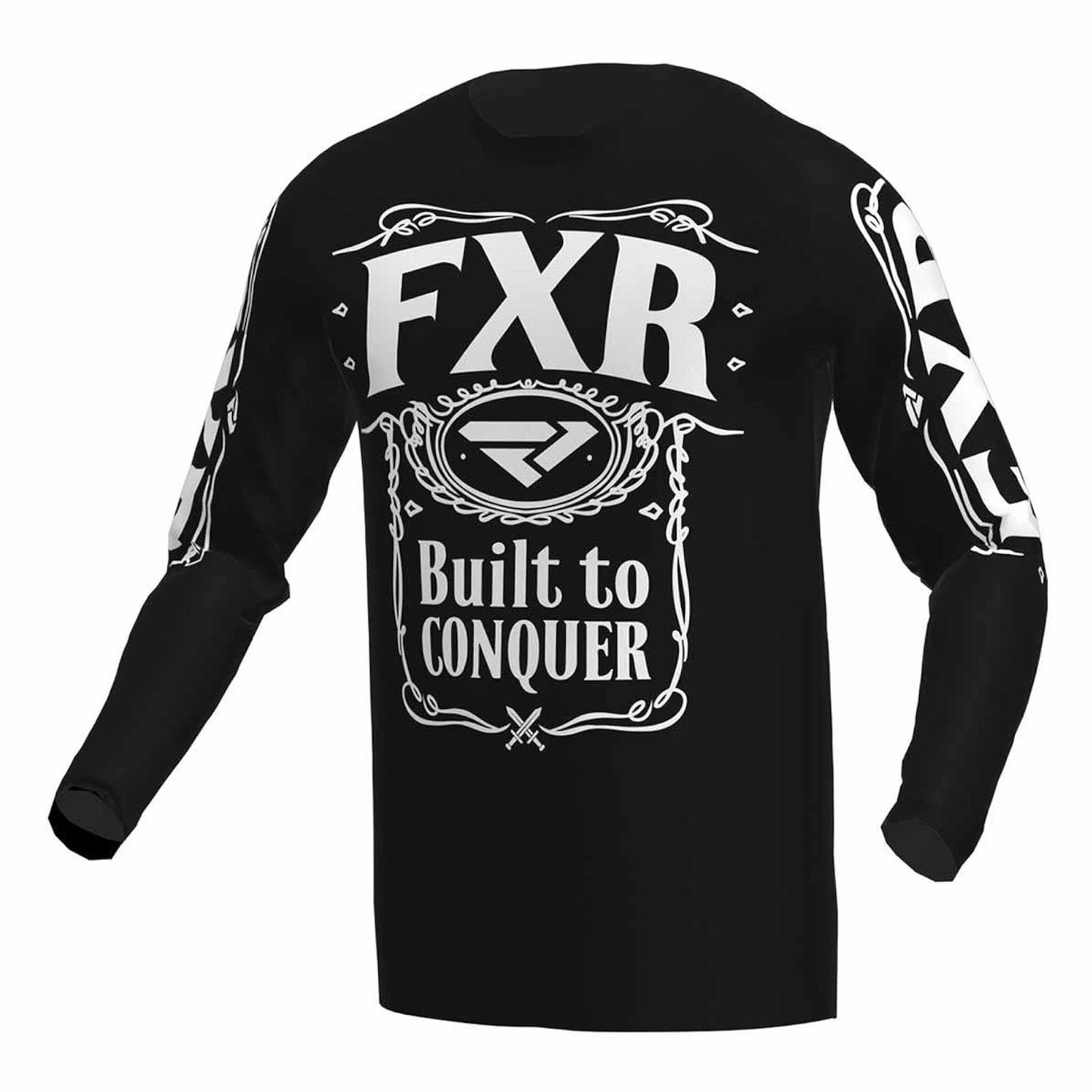 FXR Clutch Motocross Jersey 23 Black White