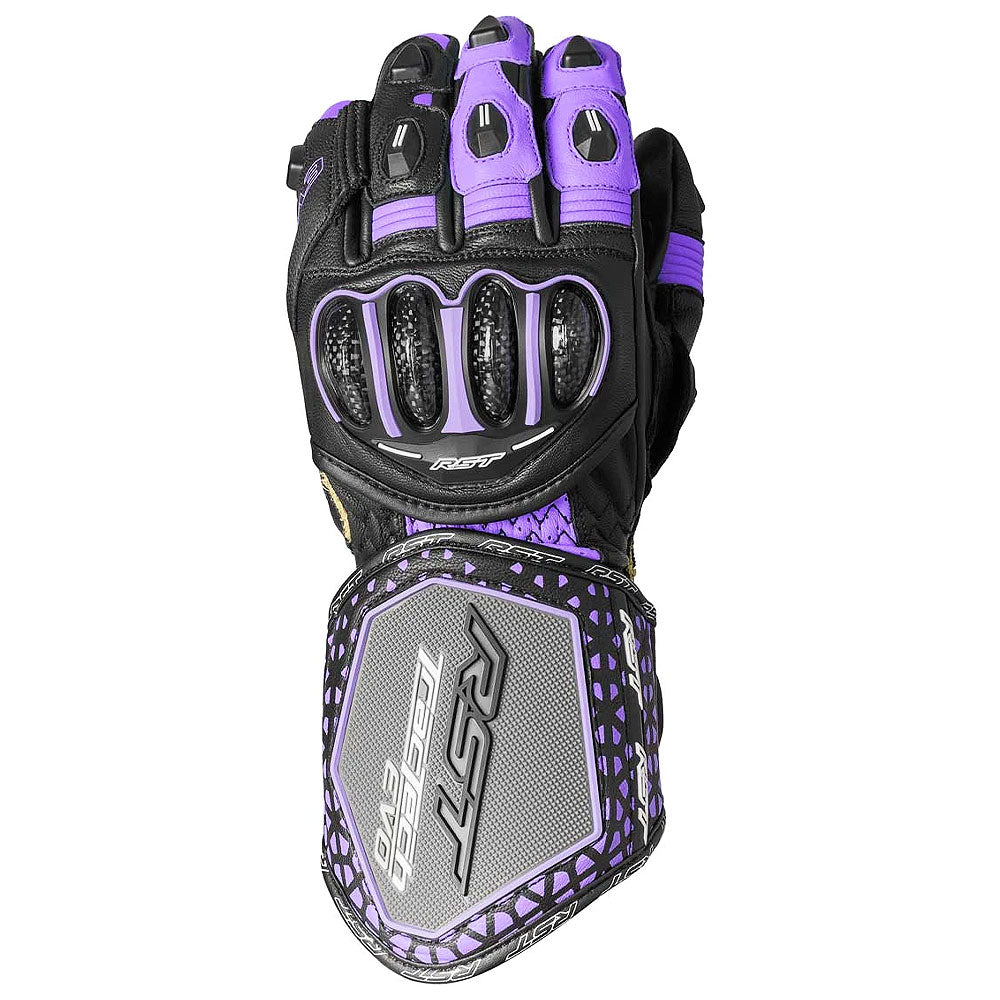 RST Tractech Evo 4 CE Ladies Gloves Black Fushia Grey