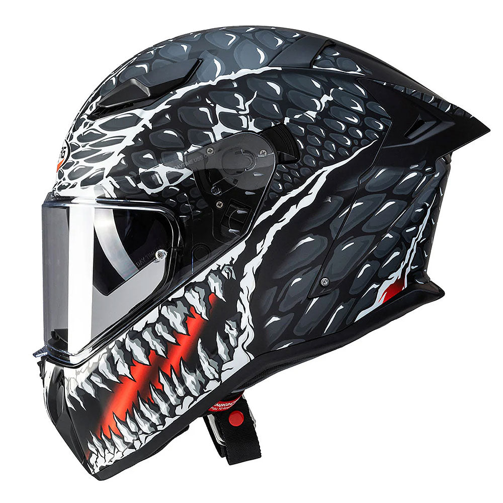 Caberg Drift Evo II Crok Matt Black Grey Red Full Face Helmet