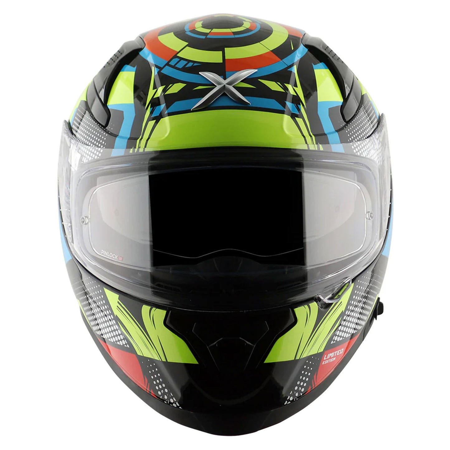 Axor Apex Vivid Black Neon Yellow Gloss Full Face Helmet