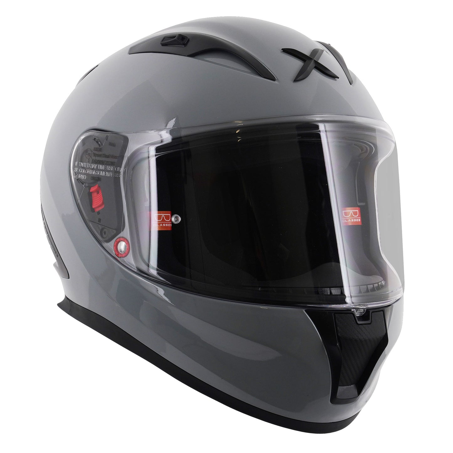 Axor Street Nardo Grey Gloss Full Face Helmet