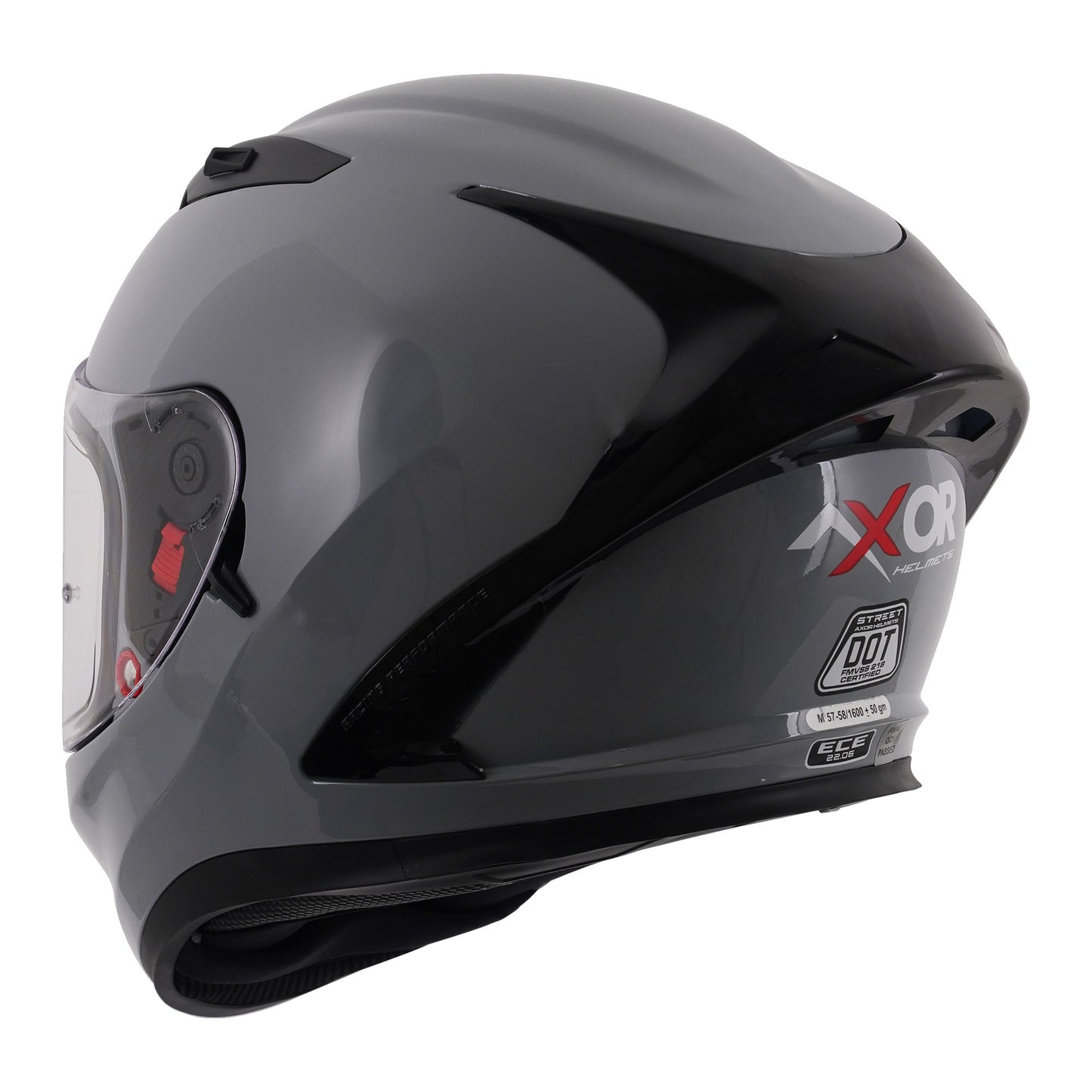 Axor Street Nardo Grey Gloss Full Face Helmet