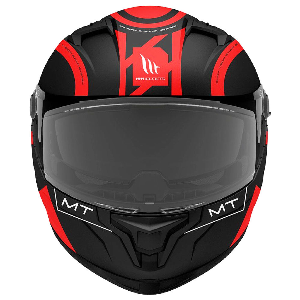 MT Braker SV Inox A5 Matt Black Red Full Face Helmet